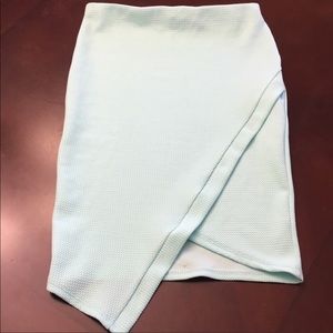 Asymmetrical pencil skirt